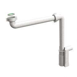 Bruckner MURALES nábytkový sifon šetřící místo, 1\"1/4, odpad 32mm, bílá