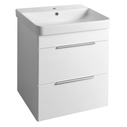 Bruckner Neron Koupelnová skříňka s umyvadlem 60x48 cm, bílá