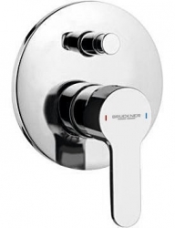 Bruckner Sieger Podomítková baterie, 2 výstupy, chrom