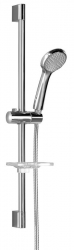 Bruckner Sprchová souprava s mýdlenkou, posuvný držák 645mm, chrom - 621.200.1