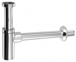 Bruckner Umyvadlový sifon 1\"1/4, DN32, kulatý, chrom - 151.209.1