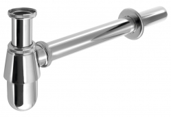 Bruckner Umyvadlový sifon 1\"1/4, odpad 32mm nízký, chrom - 151.211.1