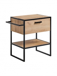 Comad Skříňka pod umyvadlo s věšákem Brooklin 825, 70x75x50cm, zlatý dub/černá