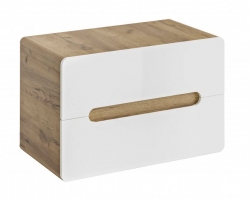 Comad Umyvadlová skříňka s deskou ARUBA WHITE 829, 80x53x46 cm, dub Craft/bílá lesk
