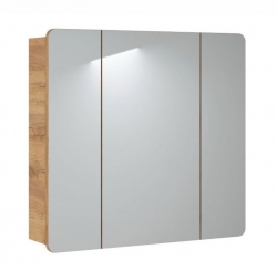 Comad Zrcadlová skříňka 80x75x16 cm Aruba 843 dub Craft