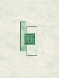 Dekor Multi Laura zelená 25x33 cm, lesk