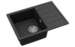 Dřez do kuchyně 620x440 mm SAT granit černá SATSINKGE2B