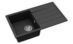 Dřez do kuchyně 760x440 mm SAT granit černá SATSINKGE3B