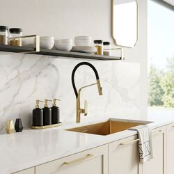 Náhled obrázku:  Kuchyňská baterie REA CASTOR - gold brush