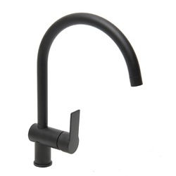 Dřezová stojánková baterie SAT B-Way s otočným ramínkem černá matná SATBSBW180