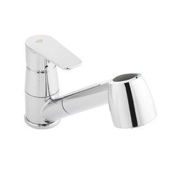 Dřezová stojánková baterie se sprchou SAT Project chrom SATBSPRO283