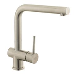 Náhled obrázku: Dřezová stojánková baterie SIKO Steel s otočným ramínkem nerez STNRZ185 