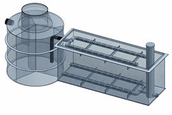Ekocis Septik na chatu pro 1-6 osob SK1-EK + zemní filtr ZF4-EK