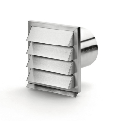 Náhled obrázku: Faber E-Jal 150 X - venkovní mřížka se zpětnou klapkou nerez - 4022012 