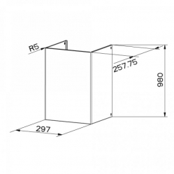 FABER Prodloužený komín nerez 112.0157.252