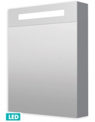 Galerka s osvětlením Naturel Iluxit 60x75 cm, šedostříbrná