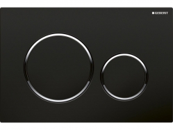 Geberit GEBERIT SIGMA20 ovládací tlačítko, 2 množství splachování, černá/chrom lesk - 115.882.KM.1