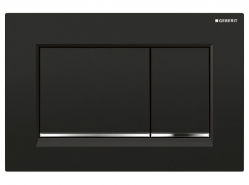 Geberit SIGMA30 ovládací tlačítko, 2 množství splachování, černá/chrom lesk/černá, plast