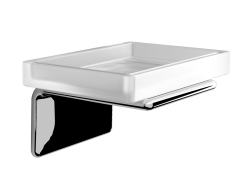 Náhled obrázku: Gedy IL Giglio Mýdlenka, mléčné sklo, chrom 