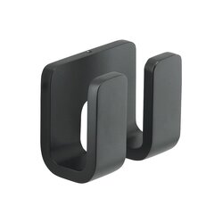 Gedy OUTLINE dvojitý háček na ručníky, černá mat - 322814