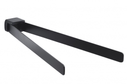 Gedy PIRENEI Držák na ručníky dvojitý otočný 350 mm černá mat