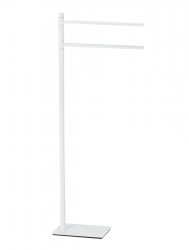 Gedy TRILLY Stojan s držákem ručníků hranatý bílá matná