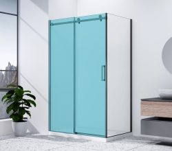 Gelco DRAGON Black Boční sprchová stěna 800mm, čiré sklo