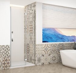 Gelco Sprchové dveře do niky 80 cm Trinity Chrome profil chrom čiré sklo pravé