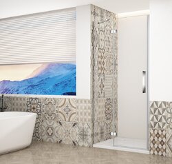 Gelco Sprchové dveře do niky 90 cm Trinity Chrome profil chrom čiré sklo levé