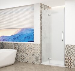 Gelco Sprchové dveře do niky 90 cm Trinity Chrome profil chrom matné sklo levé