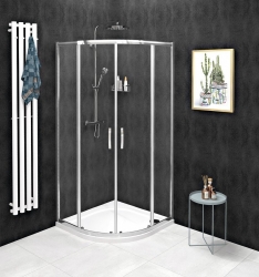 Gelco Sprchový kout čtvrtkruhový 80x80cm Sigma Simply R550 čiré sklo