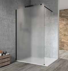 Gelco Vario Black Jednodílná zástěna Walk-In 120cm ke stěně matné sklo