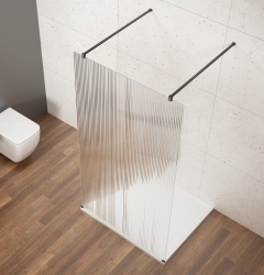 Gelco Vario Black Sprchová zástěna Walk-In do prostoru 700mm sklo nordic