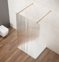 Gelco Vario Gold Matt Sprchová zástěna Walk-In do prostoru 900mm sklo nordic