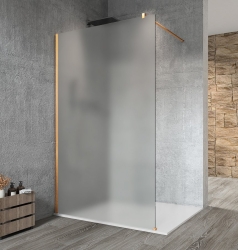 Gelco Vario Gold Matt Sprchová zástěna Walk-In ke stěně 1100mm matné sklo