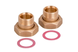 Náhled obrázku: Giacomini R18HP Půlšroubení s rovnou dosedací plochou - sada 2 ks 