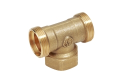 Giacomini R569R T-kus pro 2x Cu nebo UH a 1x Fe (vnitřní závit), bez adaptérů