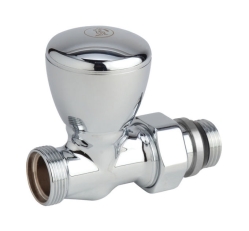 Giacomini T27C Radiátorový ventil přímý pro adaptér - chrom, leštěný 1/2"x16