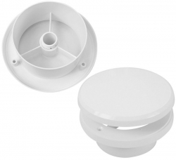 Náhled obrázku: Haco Talířový ventil s regulací TV, bílá 