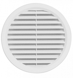 Náhled obrázku: Haco Větrací mřížka kruhová se síťovinou VM, bílá 