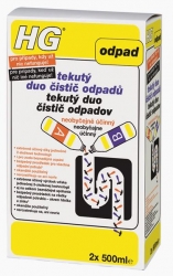 Náhled obrázku: HG Tekutý DUO čistič odpadů 2x500ml 