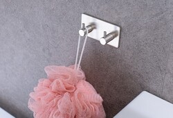 Hopa DOUBLE Samolepící Dvojháček na ručníky na ručníky nerez