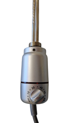 HOPA Elektrické topné těleso s termostatem pro radiátory, matný chrom