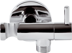 Hopa Vývod ze stěny s držákem sprchy a ventilem, mosaz/chrom - BARE336L