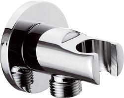 Hopa Vývod ze stěny s držákem sprchy, mosaz/chrom - BARE337M