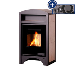 HS Flamingo Krbová kamna s výměníkem AQUAFLAM VARIO ® BARMA 11/5kW Bělený Dub