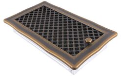 HS Flamingo Krbová mřížka 16x32cm s žaluzií DECO zlatá patina HSF06-191