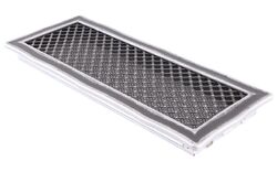 Náhled obrázku: HS Flamingo Krbová mřížka 16x45cm s žaluzií DECO stříbrná patina HSF06-204 