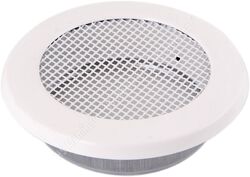 HS Flamingo Krbová mřížka kulatá 100mm bílá HSF06-001