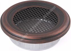 HS Flamingo Krbová mřížka kulatá 125mm měděná patina HSF06-011